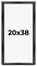Modern Shadow Box 1.5" Depth Black Picture Frame - UV Acrylic, Backing, Hanging Hardware
